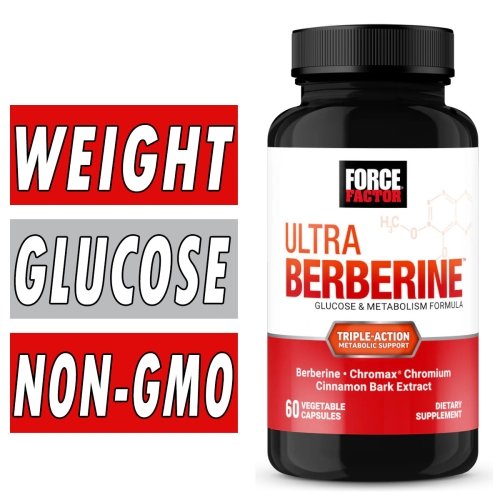 Force Factor Ultra Berberine - 500 mg - 60 Veg Capsules