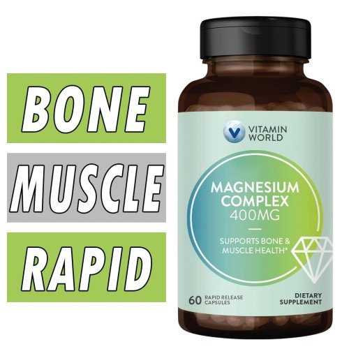 Vitamin World Triple Magnesium Complex - 400 mg - 60 Rapid Release Capsules