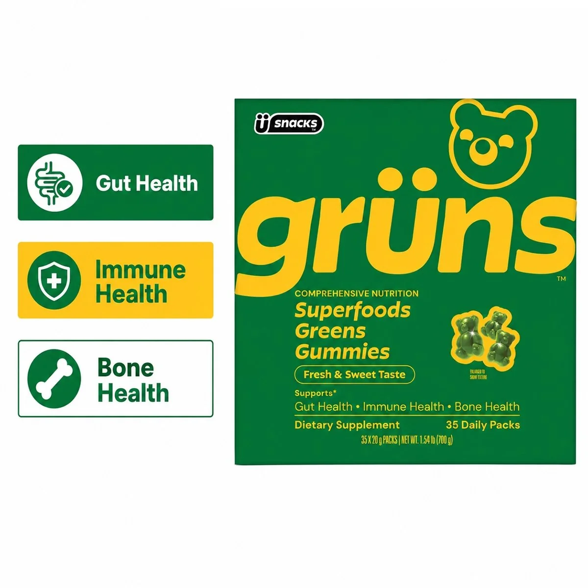 Adult Greens Gummies | Gruns | Same Day Shipping Adult Greens Gummies | Gruns | Same Day Shipping
