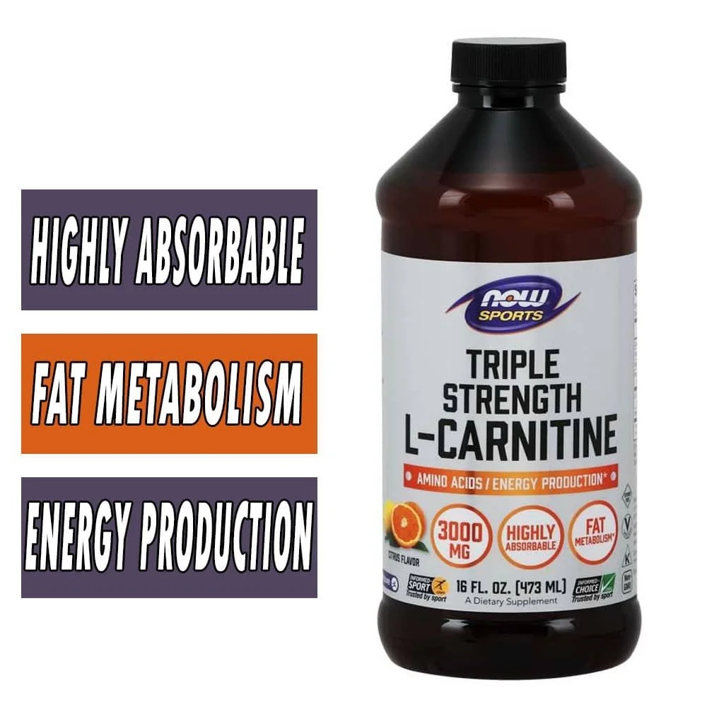 L-Carnitine Liquid | NOW | Energy Production