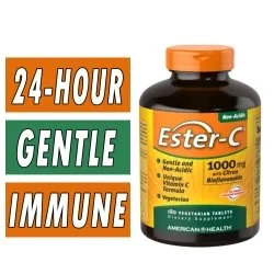 American Health Ester-C with Citrus Bioflavonoids - 1000 mg 180 Tablets