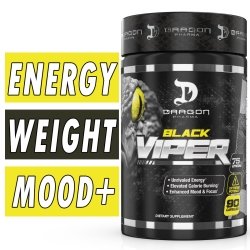 Black Viper Fat Burner By Dragon Pharma, 90 Caps Bottle Image