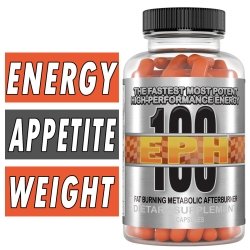 EPH 100 Fat Burner w/ Ephedra - Brand New Energy - 60 Caps bottle image