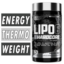 Lipo 6 Hardcore - Nutrex - 60 Capsules Bottle Image