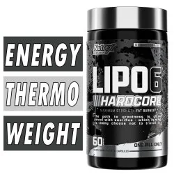 Lipo 6 Hardcore - Nutrex - 60 Capsules Bottle Image