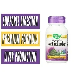Nature's Way Standardized Artichoke - 60 Veg Caps bottle image