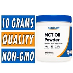 Nutricost MCT Oil Powder - Unflavored - 23 Servings Bottle Image