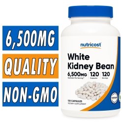 Nutricost White Kidney Bean - 650 mg - 120 Capsules