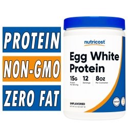 Nutricost Egg White Protein - Unflavored - 8 oz 