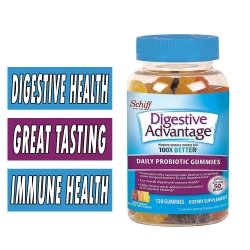 Schiff Digestive Advantage, 120 Gummies Bottle Image