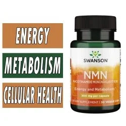 Swanson NMN Nicotinamide Mononucleotide - 300 MG - 30 Veg Caps bottle image