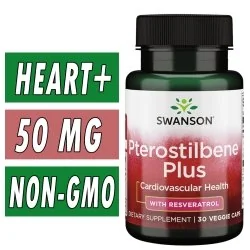 Swanson Pterostilbene Plus Resveratrol - 30 Veg Caps