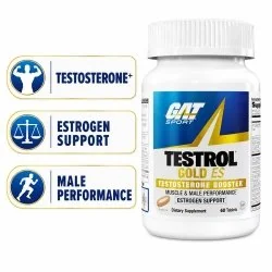 Testrol Gold ES By GAT Sport, 60 Tabs bottle image
