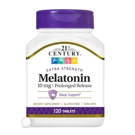 21st Century Melatonin - Prolonged Release - 10 mg - 120 Tablets