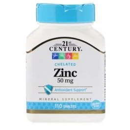 21st Century Zinc Chelated - 50mg - 110 Tabs