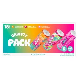 Alani Nu Energy Drink - Variety Pack (Cherry Twist, Pink Slush, Orange Kiss) - 12 fl oz - 18 Count