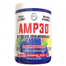 Amp3D - Blue Raspberry - 25 Servings