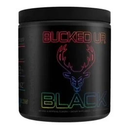 Bucked Up Black - Rainbow Rush (Peach / Strawberry/ Kiwi) - 30 Servings