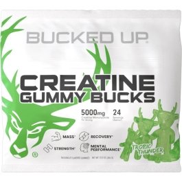 Bucked Up Creatine Gummies - Tropic Thunder - 24 Servings