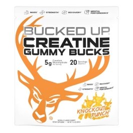 Bucked Up Creatine Gummies - Knockout Punch - 20 Servings
