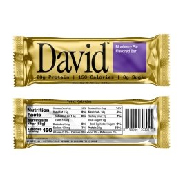 David Protein Bar Blueberry Pie 1/Bar