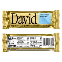David Protein Bar Cinnamon Roll 1/Bar