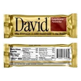 David Protein Bar Fudge Brownie 1/Bar