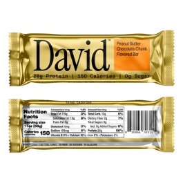 David Protein Bar Peanut Butter Chocolate Chunk 1/Bar