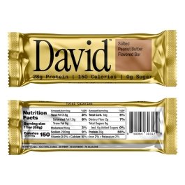 David Protein Bar Salted Peanut Butter 1/Bar