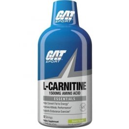GAT L-Carnitine Liquid, Essentials Series, Green Apple, 16 oz