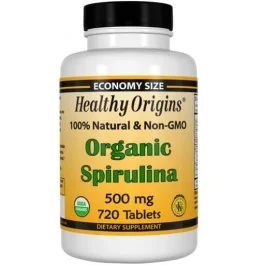 Healthy Origins Spirulina - 500 mg - 720 Tabs