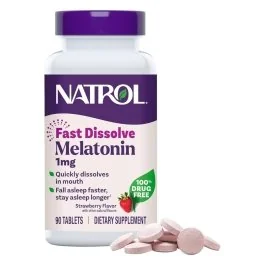 Natrol Melatonin Fast Dissolve - 1 mg - 90 Tablets