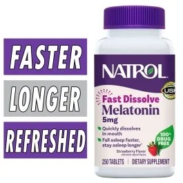 Natrol Melatonin Fast Dissolve - 5 mg - 250 Tablets