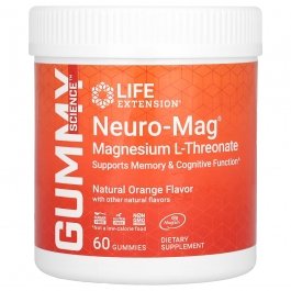 Life Extension Neuro Mag - Natural Orange Flavor - 60 Gummies