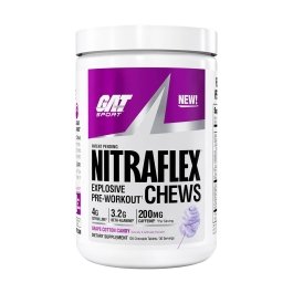 Nitraflex Pre Workout Chews - Grape Cotton Candy - 30 Servings 