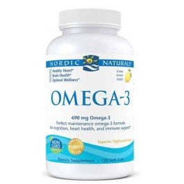 Nordic Naturals Omega 3 - Lemon - 120 Softgels