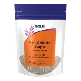 NOW Empty Capsules - Gelatin - "1" - 500 Count