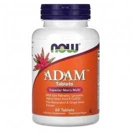 NOW ADAM MultiVitamin for Men - 60 Tablets
