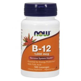 NOW B12 - 1,000 mcg - 100 Lozenges