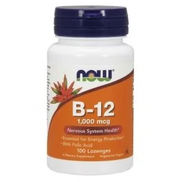 NOW B12 - 1,000 mcg - 100 Lozenges