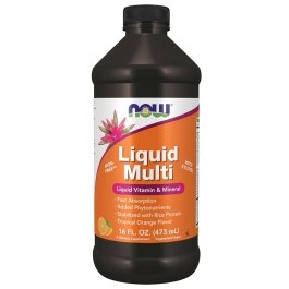 NOW Liquid Multivitamin - Tropical Orange - 16 fl oz