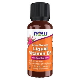 NOW Vitamin D3 Liquid - Extra Strength - 1000 IU - 1 fl oz