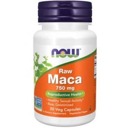 NOW Maca, 750 mg, Raw 30 Veg Caps