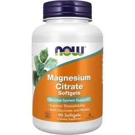 NOW Magnesium Citrate - 90 Softgels