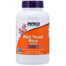 Red Yeast Rice By NOW, 600 mg, 240 Veg Caps