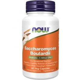 NOW Saccharomyces Boulardii - 5 Billion CFU - 60 Veg Caps