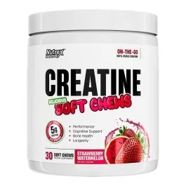 Nutrex Creatine Soft Chews - Strawberry Watermelon - 30 Count