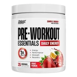 Nutrex Essentials Pre Workout - Fruit Punch - 25 Servings