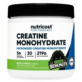 Nutricost Creatine Monohydrate - Green Behemoth - 30 Servings