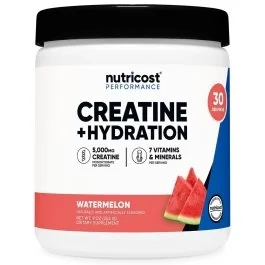 Nutricost Creatine Monohydrate + Hydration - Watermelon - 30 Servings